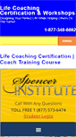 Mobile Screenshot of lifecoachingcertification.com