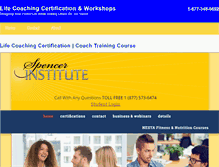 Tablet Screenshot of lifecoachingcertification.com